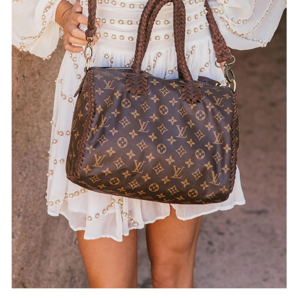 Louis Vuitton Brown Monogram Handbag BOHO style